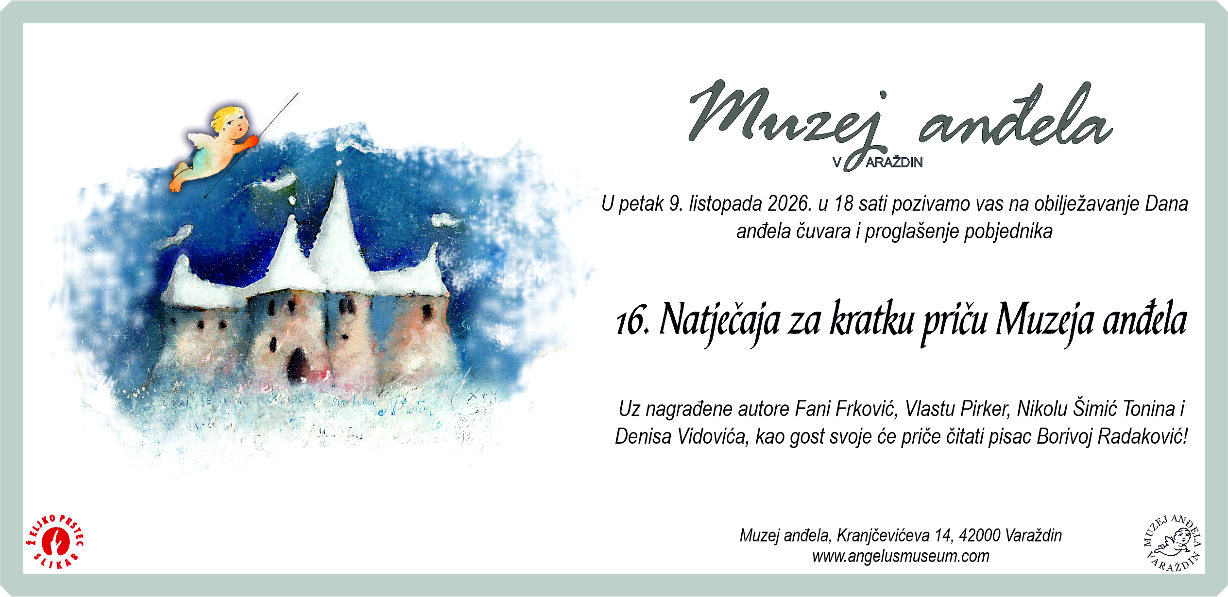 Proglašeni pobjednici 16. Natječaja za kratku priču Muzeja anđela
